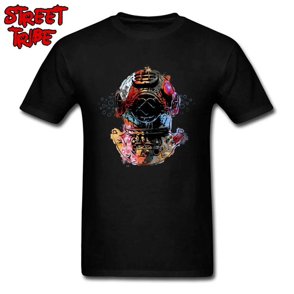 Round Neck Dive Deep 21486 Pure Cotton Men's T Shirts 3D Printed Short Sleeve T Shirt New Design Custom Sweatshirts Dive Deep 21486 black