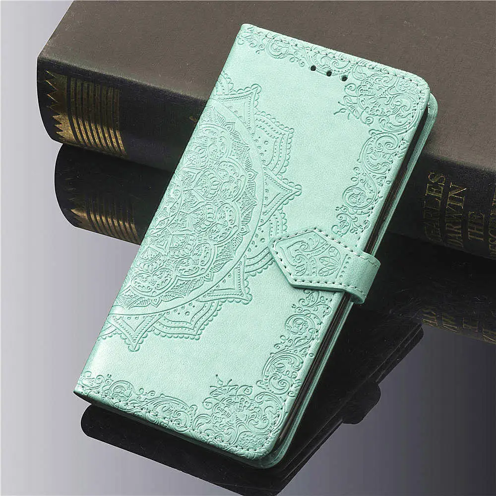 Чехол-Кошелек для huawei Honor 7A 7C Pro, чехол с классическим рисунком, защитный чехол для телефона, чехол для huawei Honor 7A 7C Pro, чехол - Цвет: Светло-зеленый