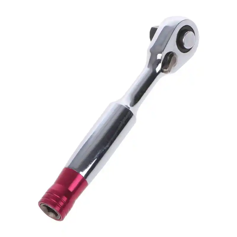 HAIK De Cambio r/ápido Llave de Tubo de 1//4 Pulgadas de Doble Disco Cabeza Mini Carraca Puntas de Destornillador Porta-Herramienta Robusta de trinquete Asas de Doble Recubrimiento