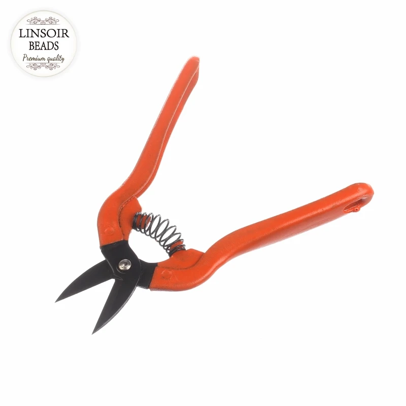 

LINSOIR New Orange Jewelry Tools Scissors Pliers Equipment 14.5cm Long Needle Nose Pliers For DIY Accessories Jewelry Making