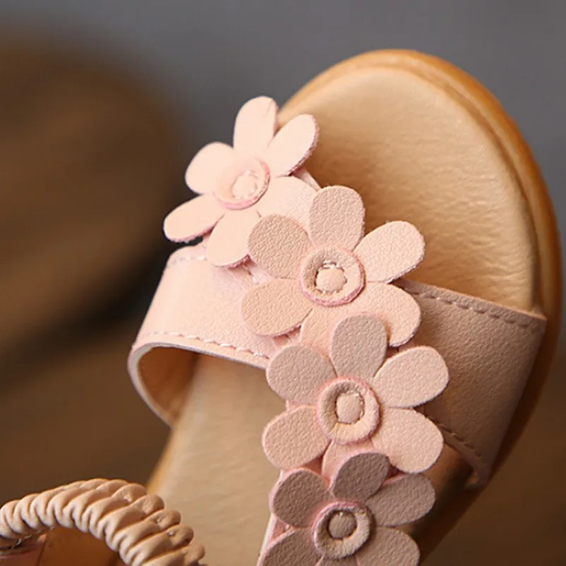 Children Shoes Summer Kids Sandals Lovely Flower Shoes Fashion Girl Sandals Magic Toddler Baby Shoes For Kiads