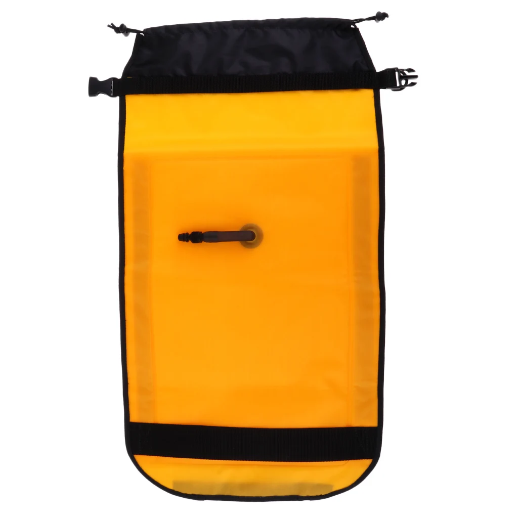 Water Sports Paddle Float Kayak Safety Floating Bag with Quick Release Buckle 27.95 x 15.16 inch Yellow
