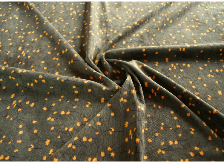 Imorted модная Вельветовая ткань с принтом в стиле ретро, мягкая удобная ткань для женского платья, Детская Лоскутная Ткань по метрам