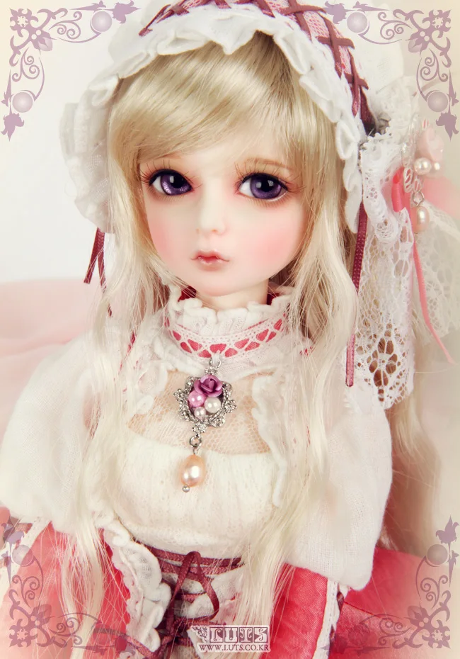 Resin doll BJD SD doll doll Kid Delf Girl YUZ 1 4 naked baby girl doll
