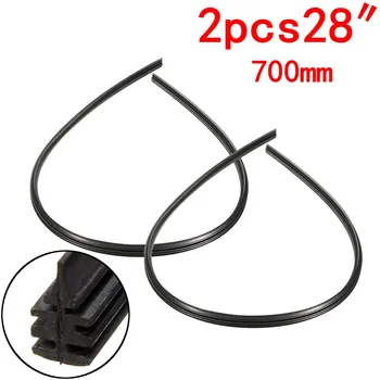 

New 2Pcs Universal 28 700mm Car Bus Van Truck Rubber Wiper Blade Cut To Size
