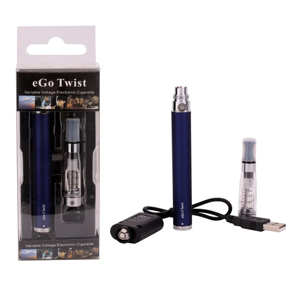 Ego-C Twist CE4 Blister Starter Kit Electronic Cigarette Evod eGo C VV Battery 1.6ml CE4 Clearomizer Atomizer Vape Vaporizer Kit