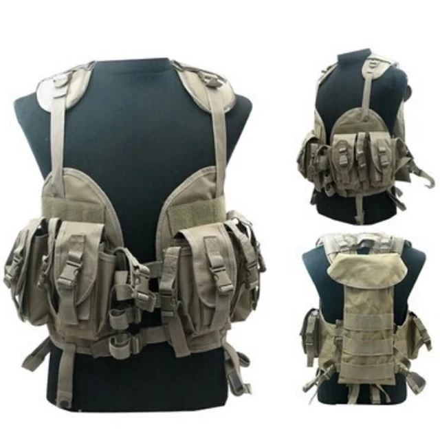 HS Quick Release Navy Seal Chest Rig Tactical Vest Outdoor Airsoft