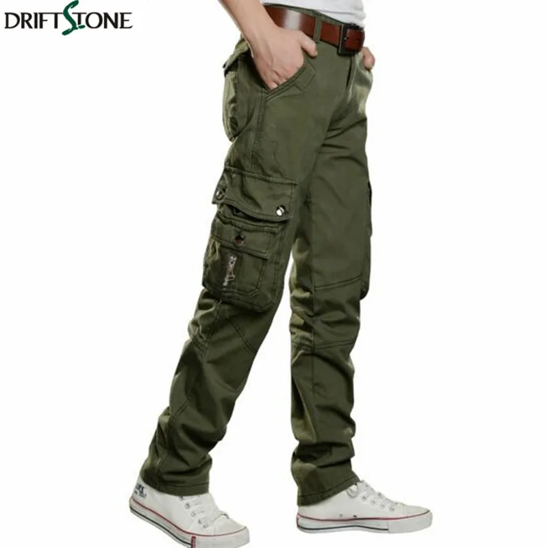 Мужские военные армейские брюки с несколькими карманами, мужские тактические брюки-карго, свободные длинные брюки