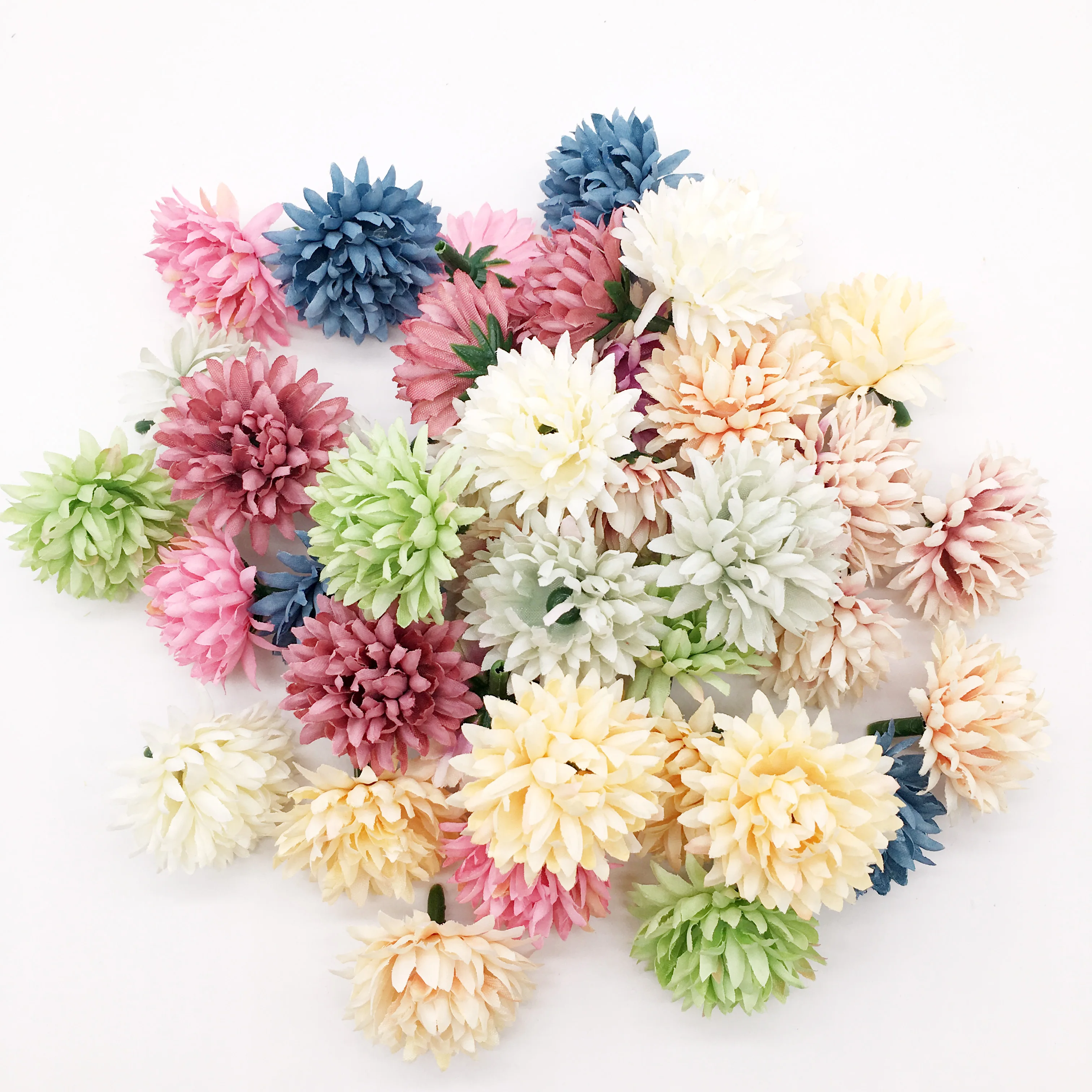 

10pcs/lot artificial flower 4CM silk carnation flower head wedding party home decoration DIY wreath gift box scrapbook craft