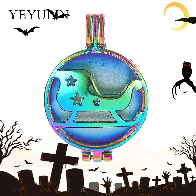 2 Pcs Rainbow Color Alloy Perfume Oil Diffuser About Seld