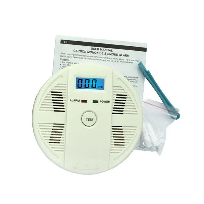 Домашняя охранная сигнализация от угарного дыма, белый 3-0,5 кГц, датчик для травления, 85дб, смарт-детектор для помещений 5 ~ 40C