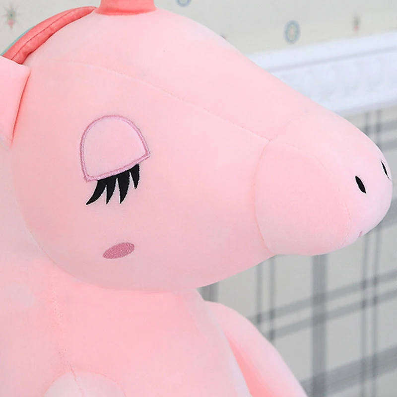 Горячая Большая Единорог Плюшевые игрушки подушки Kawaii Радуга лошадь мягкие