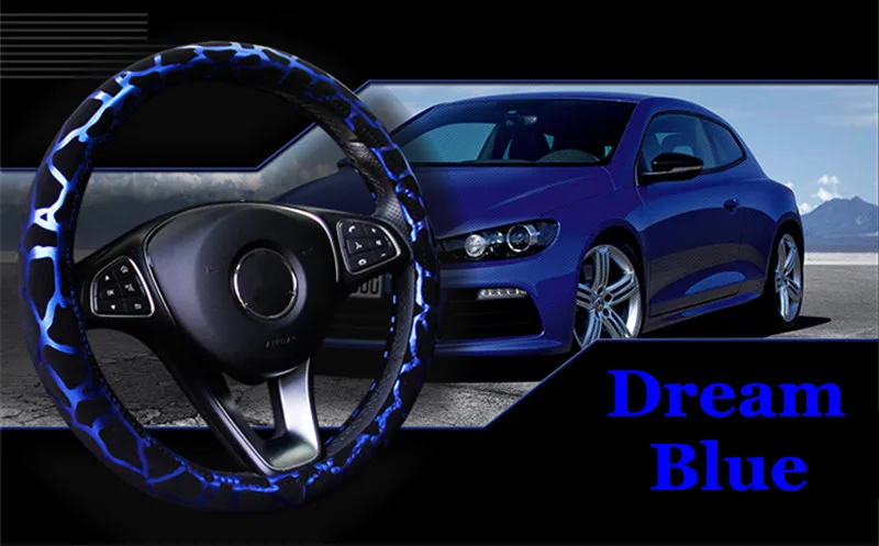 Shiny Leopard Print Design Car Steering Wheel cover Universal 37-38cm Car Styling Fit Women Girls Lady (10)