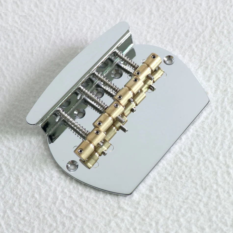 Buy DIY Bass hardware Chrome color 4 brass saddles