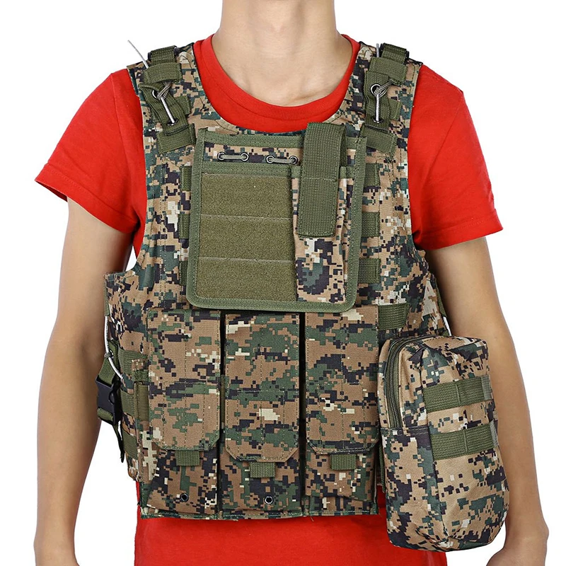 Камуфляжный охотничий военный тактический жилет Wargame Body Molle Armor армейский охотничий жилет CS Уличное оборудование джунглей с 5 цветами