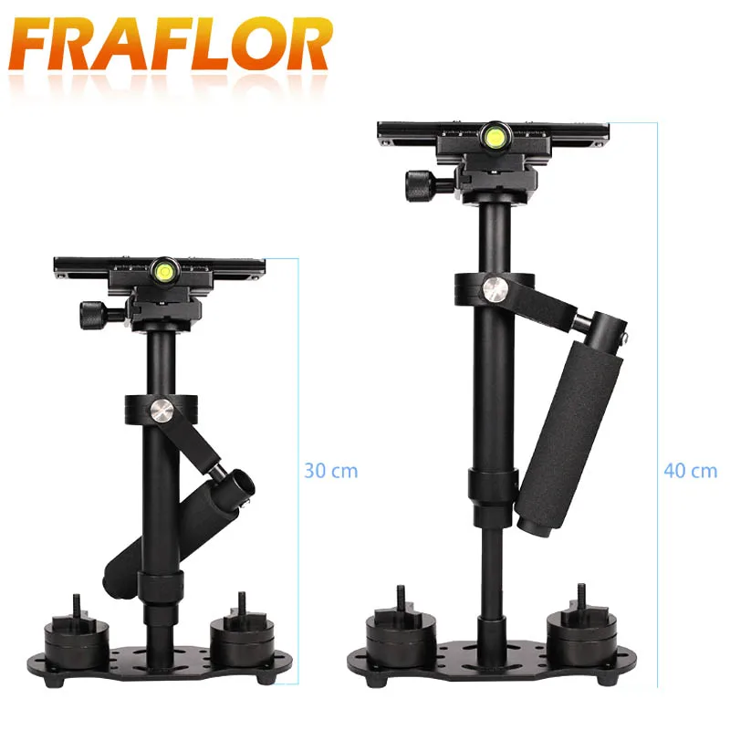 S30/S40/S60 стедикам 33 см/40 см/50 см алюминиевый ручной Стабилизатор Steadicam + сумка для