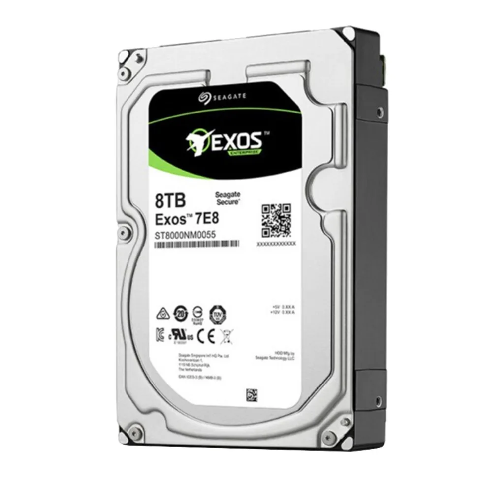 Seagate Exos 7E8 ТБ 512e SATA 256 МБ кэш 3 5 дюймовый корпоративный жесткий диск ST8000DNM0055| |
