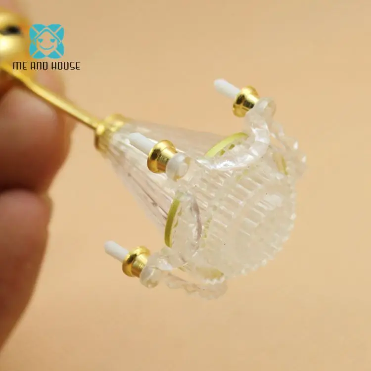 Dollhouse Lamp Miniatura Light Furniture Candle Chandelier Modern Ceiling Lamp battery-operated powered working light Dollhouse Lamp Miniatura Light Furniture Candle Chandelier Modern Ceiling Lamp battery-operated powered working light