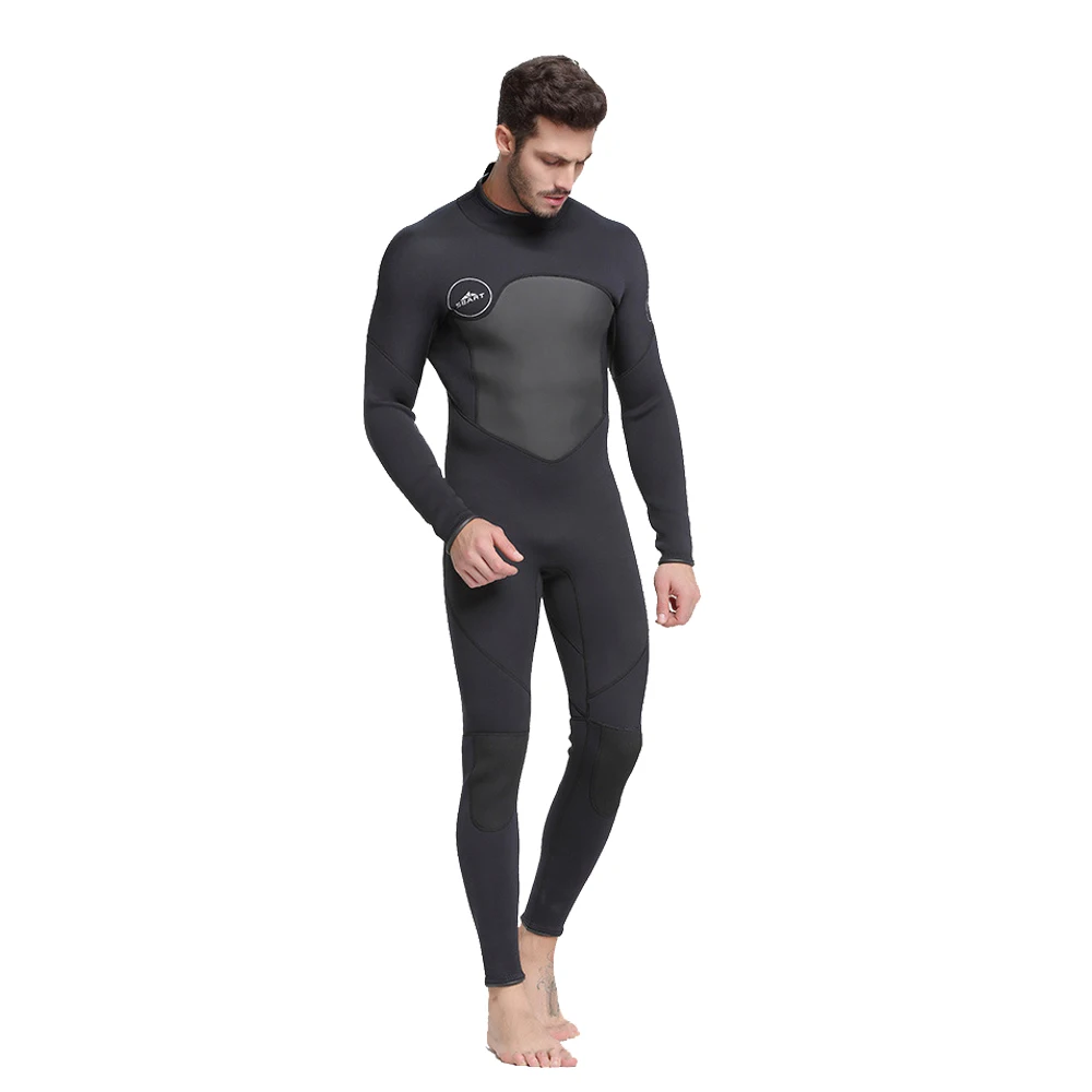 الرجال 5 مللي متر أسود/رمادي بذلة لرياضة الغوص تصفح Fullsuit بذلة ملابس الغوص النيوبرين بدلة غطس الرجال في 5 ملليمتر