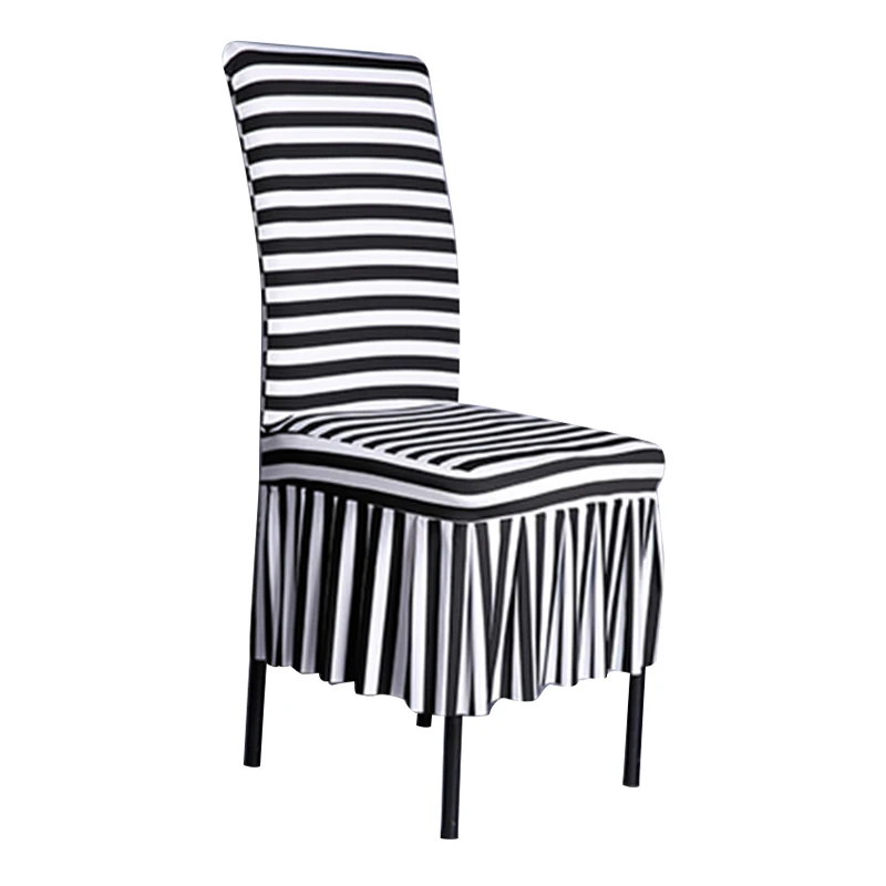 Buy 1 Piece White And Black Chair Covers Zebra Striped Pattern Chair Covers