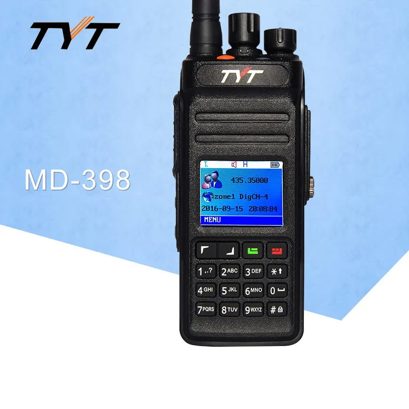 Применимая TYT MD398 цифровая рация ПМР Водонепроницаемая IP67 двухсторонняя