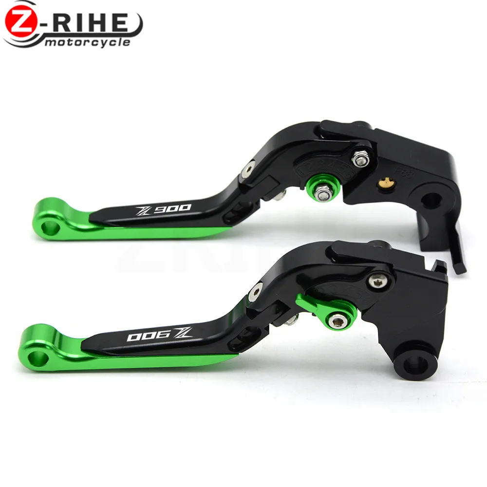 Logo(Z900) For Kawasaki Z900 Z 900 2017 motorcycle CNC Aluminum Adjustable Folding Extendable Motorcycle Brake Clutch Levers