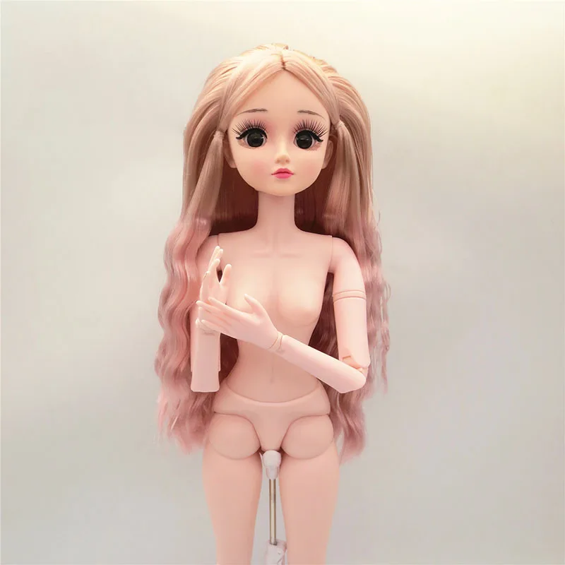 Куклы BJD 1/3 обнаженные куклы 60 см/22 дюйма 17 шарниров макияж парики обувь ручной