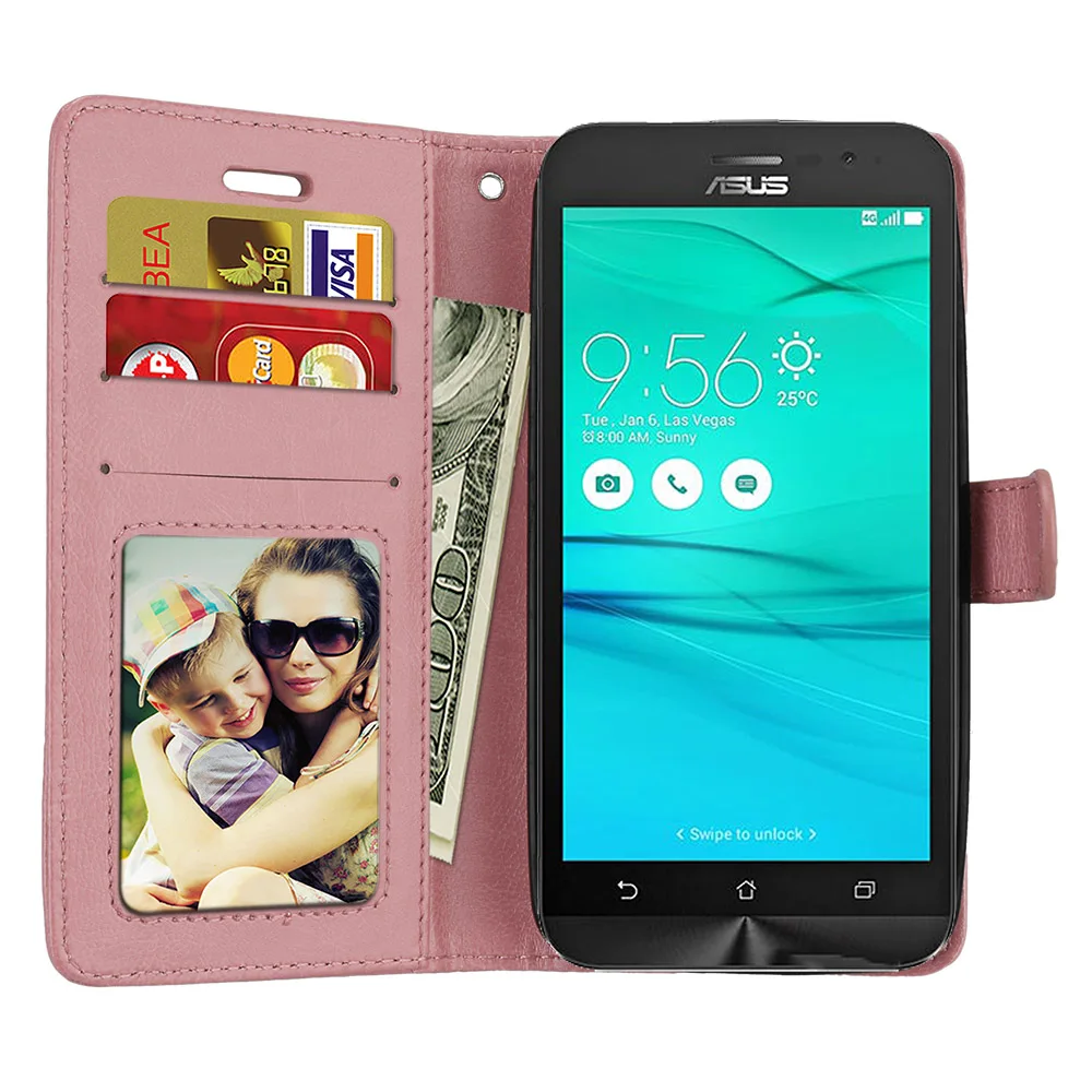 

Phone Protection Capa Case For Asus ZenFone Go ZB500KL ZB500KG ZB 500 KL ZB 500 KG Flip Cover Wallet PU Leather Bag Skin