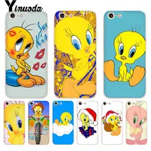 

Yinuoda For iPhone 7 6 X Case funny Tweety Bird Transparent Phone Cover Case for iPhone 8 7 6 6S Plus X 10 5 5S SE XR XS 4 4S