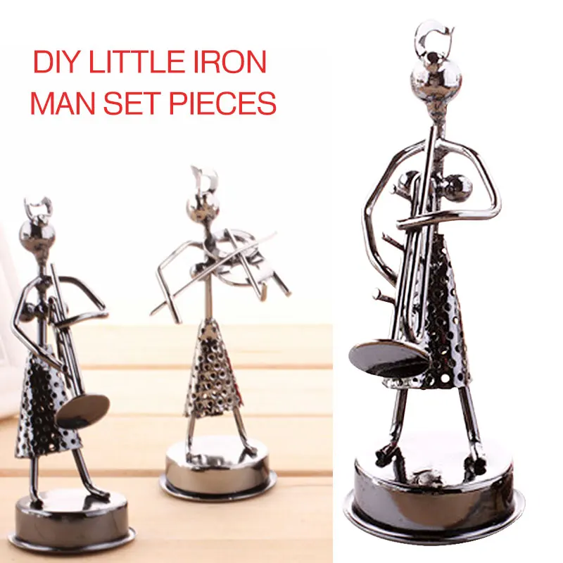 

Band Modeling Bars Iron Man Model Iron Man Sculpture Fashion Iron Man Ornament Gift Toy Creative Figurines Kids Home Decoration