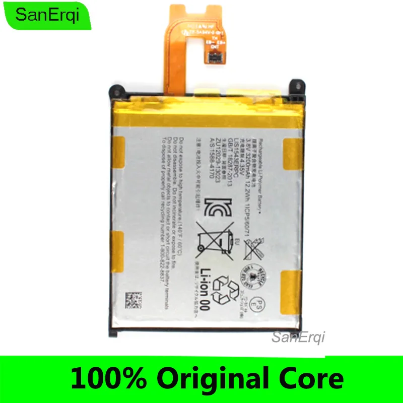

Battery For SONY Xperia Z2 L50w Sirius SO-03 D6502 D6503 LIS1543ERPC Mobile Phone Battery 3200mAh SanErqi