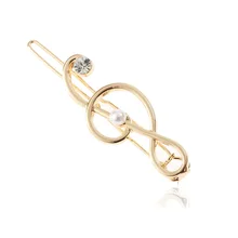 Заколки для волос для Для женщин модные аксессуары для волос глянцевая сплава примечание Заколки для волос творческие волосы клипы G0508