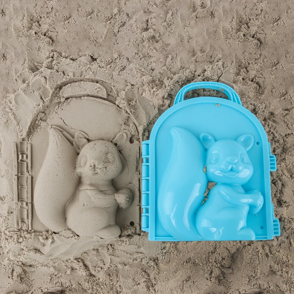 Забавная 3D белка плесень песок игрушки пляж снег модель песка детская модель игрушки детский открытый пляж Playset пляжная игрушка набор