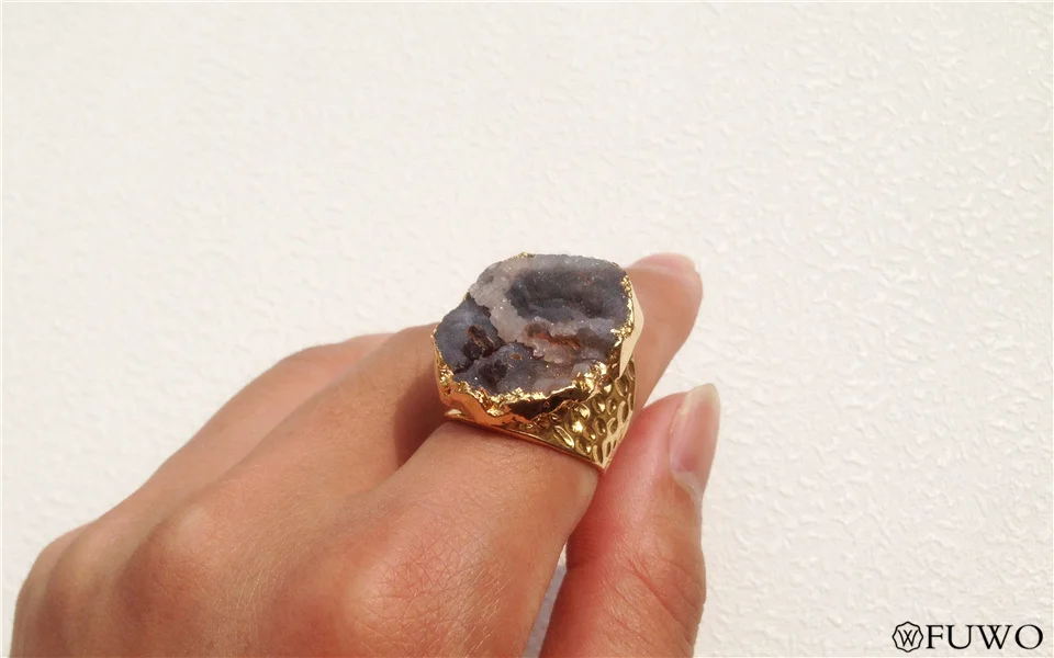 Natural Sun Agate Stone Rings 9