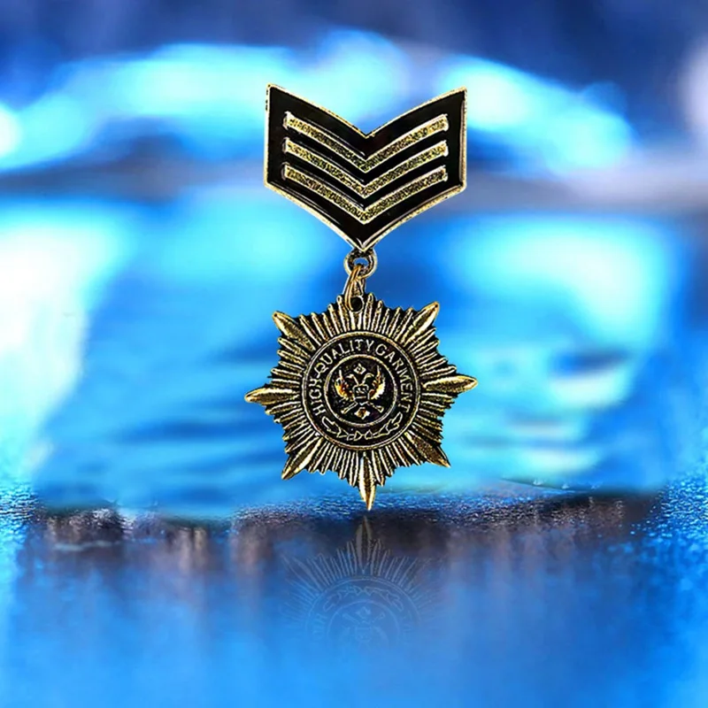 Новинка 2018 мужские винтажные значки с металлической звездой в британском духе