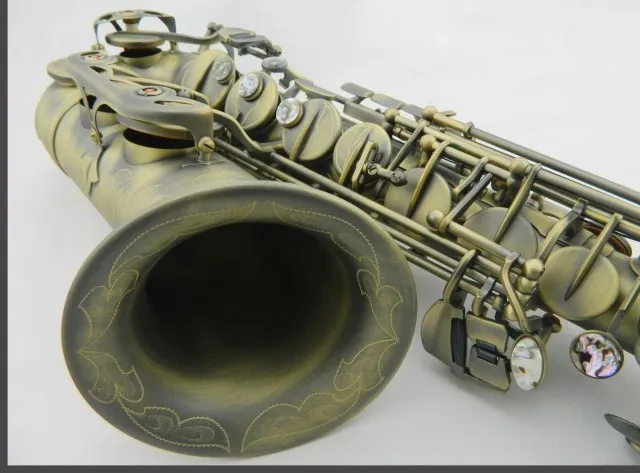 

Saxophone Alto R54 Musical Instruments Professional Alto Sax Antique Copper Simulation Bronze Mouthpiece Reeds Neck