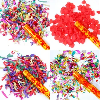

Rose Confetti Poppers Fireworks Salute Marriage Tube Confetti Birthday Party Decoration