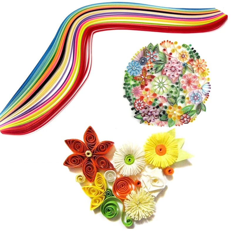 

260pcs/set Colorful Quilling Paper Origami Paper DIY Hand Craft Tool Paper 3/5/7/10mm Width DIY Craft Paper Gift 26 Colors