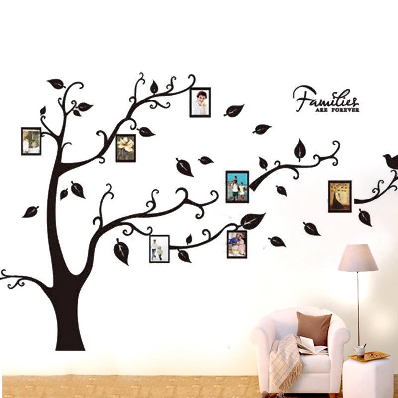 2018 New Removable Family Tree Wall Decal Sticker Large Vinyl Photo Picture Frame DIY