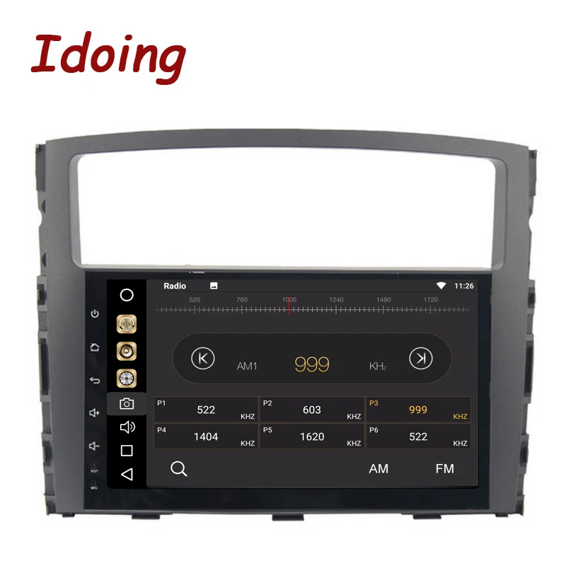 Idoing 1Din 9 &quotAndroid8.0 Автомобильный мультимедийный gps плеер Подходит для MITSUBISHI PAJERO V97