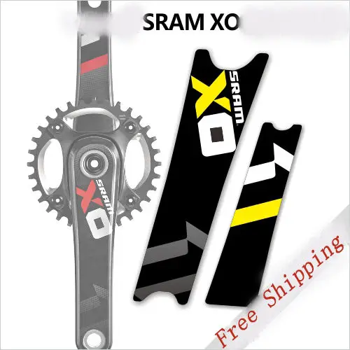 SRAM X0 crank arm protection stickers waterproof vinyl film for MTB Mountain bike bicycle cycling replacement decals