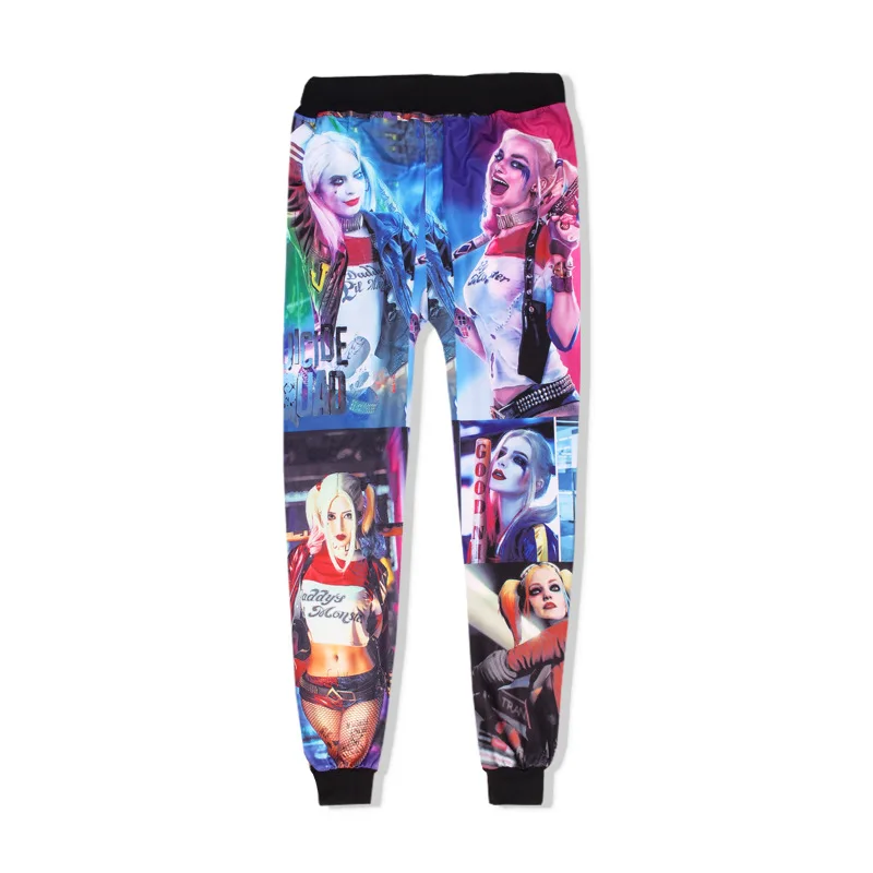 Cosplay&ware Harley Quinn Pants Squad Women Men Cosplay Costumes Jogging Trousers Sports Fitness Sportswear Harem -Outlet Maid Outfit Store