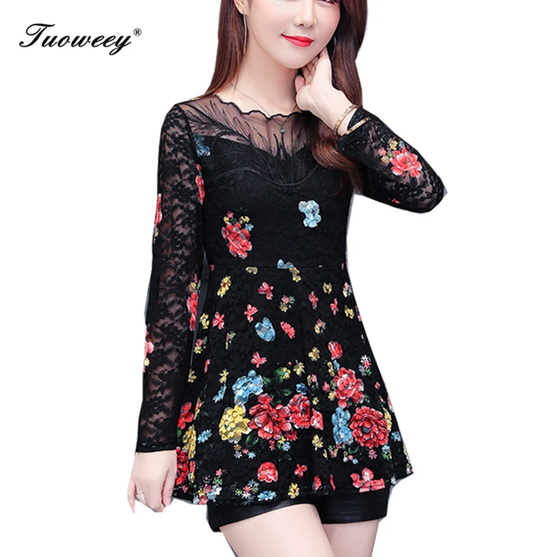 2019 New Arrival Fashion spring long sleeve Slim floral long Shirt Female Casual Slim Color Plus Size elegant Printed Blouse 2019 New Arrival Fashion spring long sleeve Slim floral long Shirt Female Casual Slim Color Plus Size elegant Printed Blouse