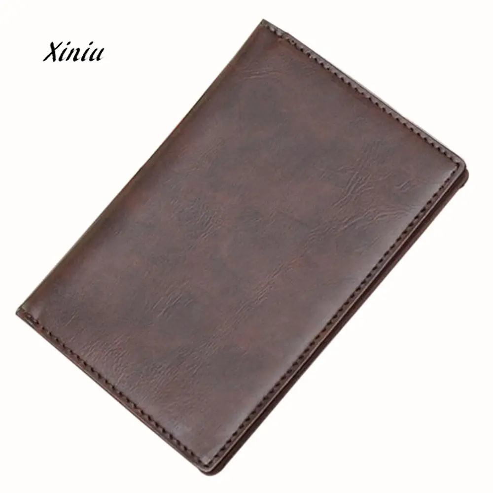 

High Quality Business Men Leather Card Cash Receipt Holder Organizer Bifold Wallet Purse Brand Designder Male Card Holder