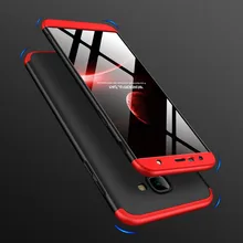 360 Degree Full Protection Hard Case For Samsung Galaxy J4 Plus Cover shockproof case For Samsung J4 Plus J4+ case + glass film