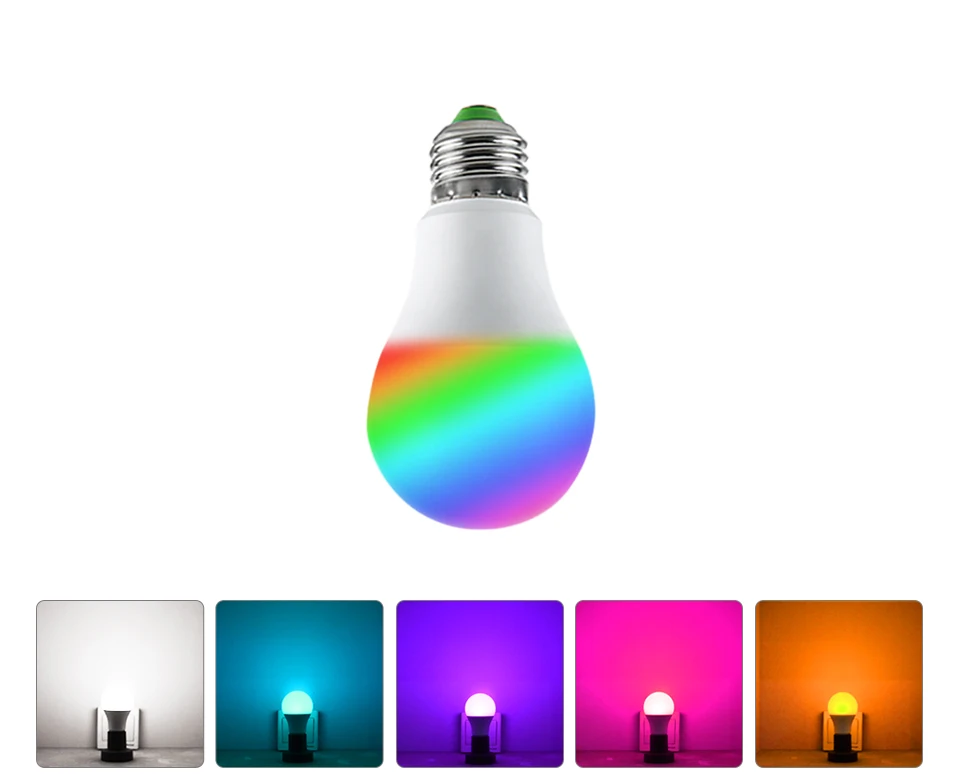 Foxanon LED Lamp E27 RGB 5W Dimmable Ampoule Led Bulb Light 24Key Controller Colorful Smart Night Lights Indoor Home Lighting5W_04