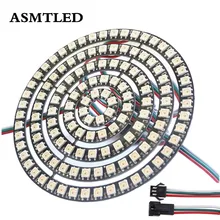 DC5V WS2812B DIY светодиодный кольцо 8 светодиодный s 16 светодиодный s 24 светодиодный s 35 светодиодный s 45 светодиодный s 128 светодиодный s Адресуемых СВЕТОДИОДНЫЙ лента светильник WS2812 5050 пикселей RGB кольцо