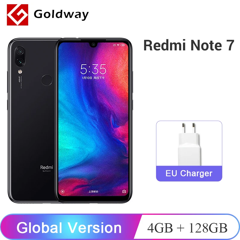 

Global Version Xiaomi Redmi Note 7 Mobile Phone 4GB RAM 128GB ROM Snapdragon 660 Octa Core 6.3" FHD+ 48MP Dual Camera 4000mAh CE