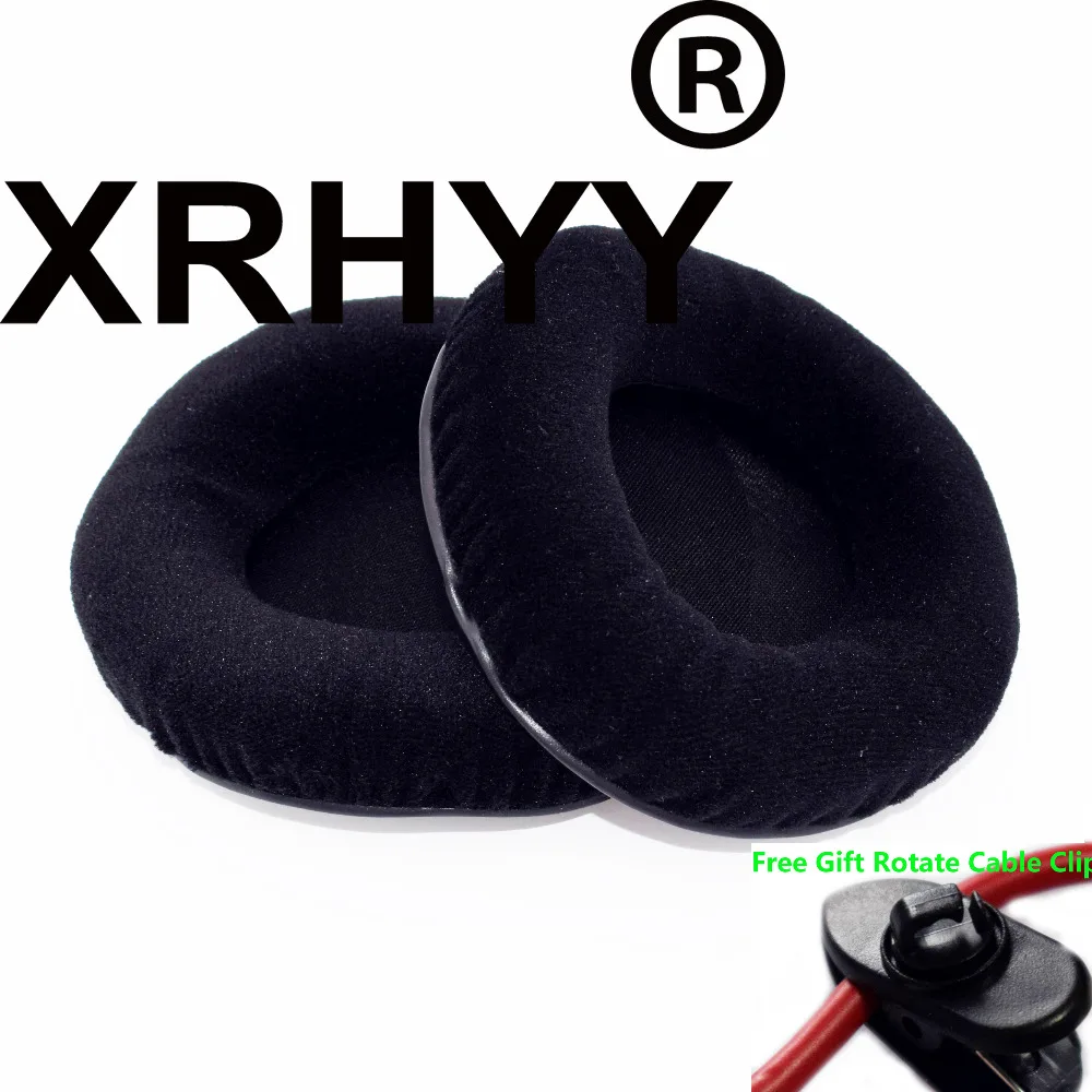 

XRHYY 90MM Black Replacement Velvet Earpad Ear Cushions For Sony MDR-V700DJ V700 V500 , ATH-T2, ATH-PRO700 Headphones Headset