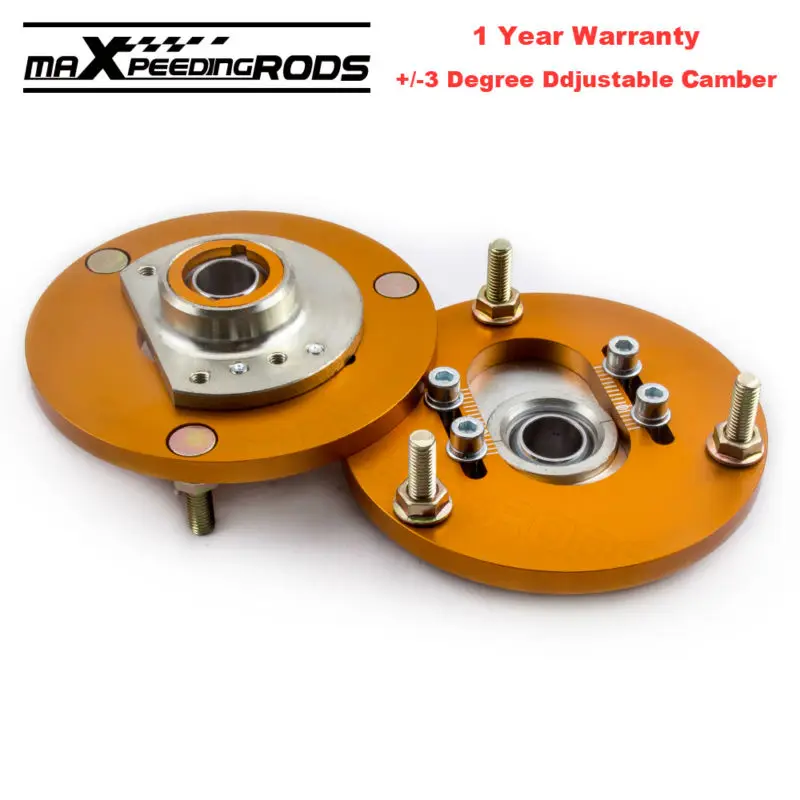 

Front Coilover Camber Plate Top Mount For BMW E46 98-05 320 323 325 328 M3 Coilovers Suspension Top Upper Mount Strut Absorber